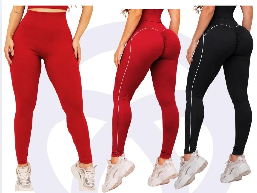 Legging acanalado triple push up